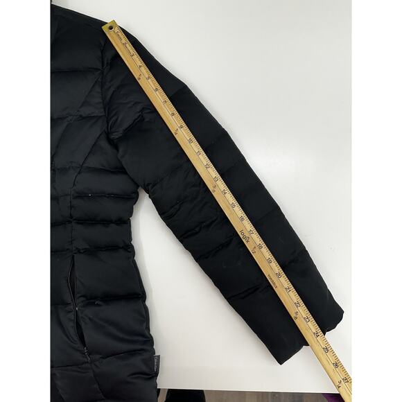 Calvin Klein Womens Jacket Size Medium Black Zip Up Down Puffer Faux Fur Lined - Picture 9 of 11